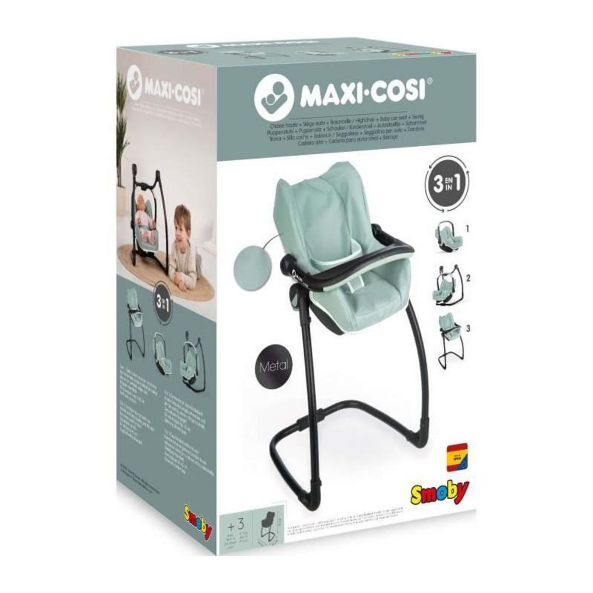 SMOBY Smoby Maxi Cosi Chaise d'allaitement 3en1