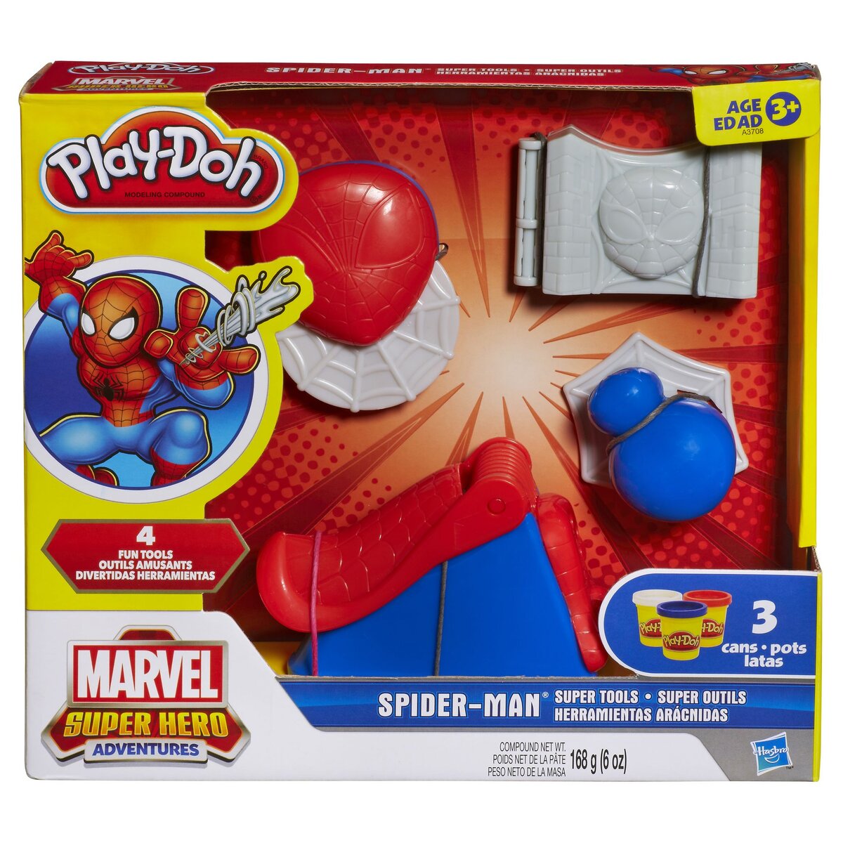 PLAY-DOH Outils pâte à modeler Spiderman pas cher 
