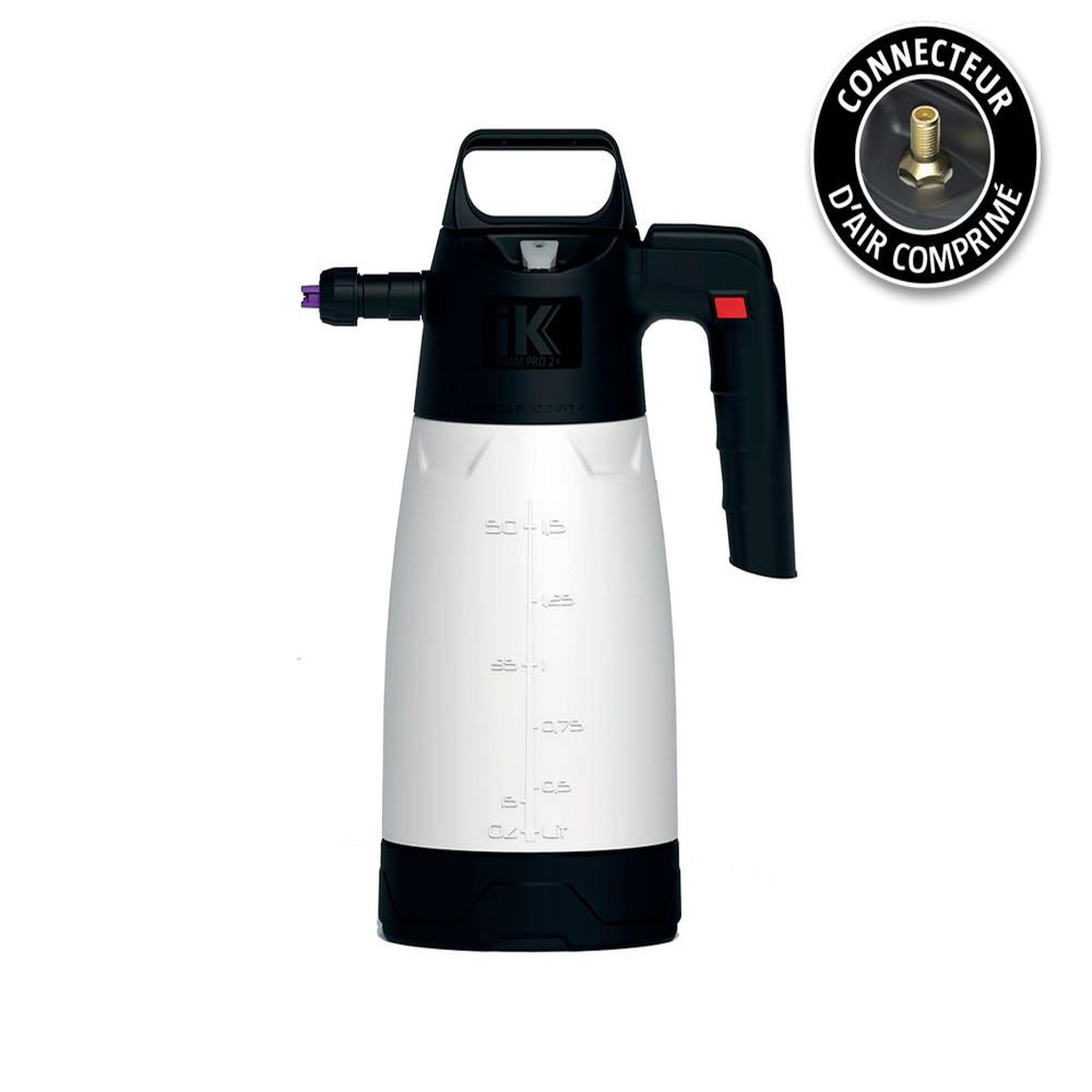 CENTRALE BRICO Pulvérisateur professionnel IK FOAM Pro 2 + pour agents moussants -  valve Schrader