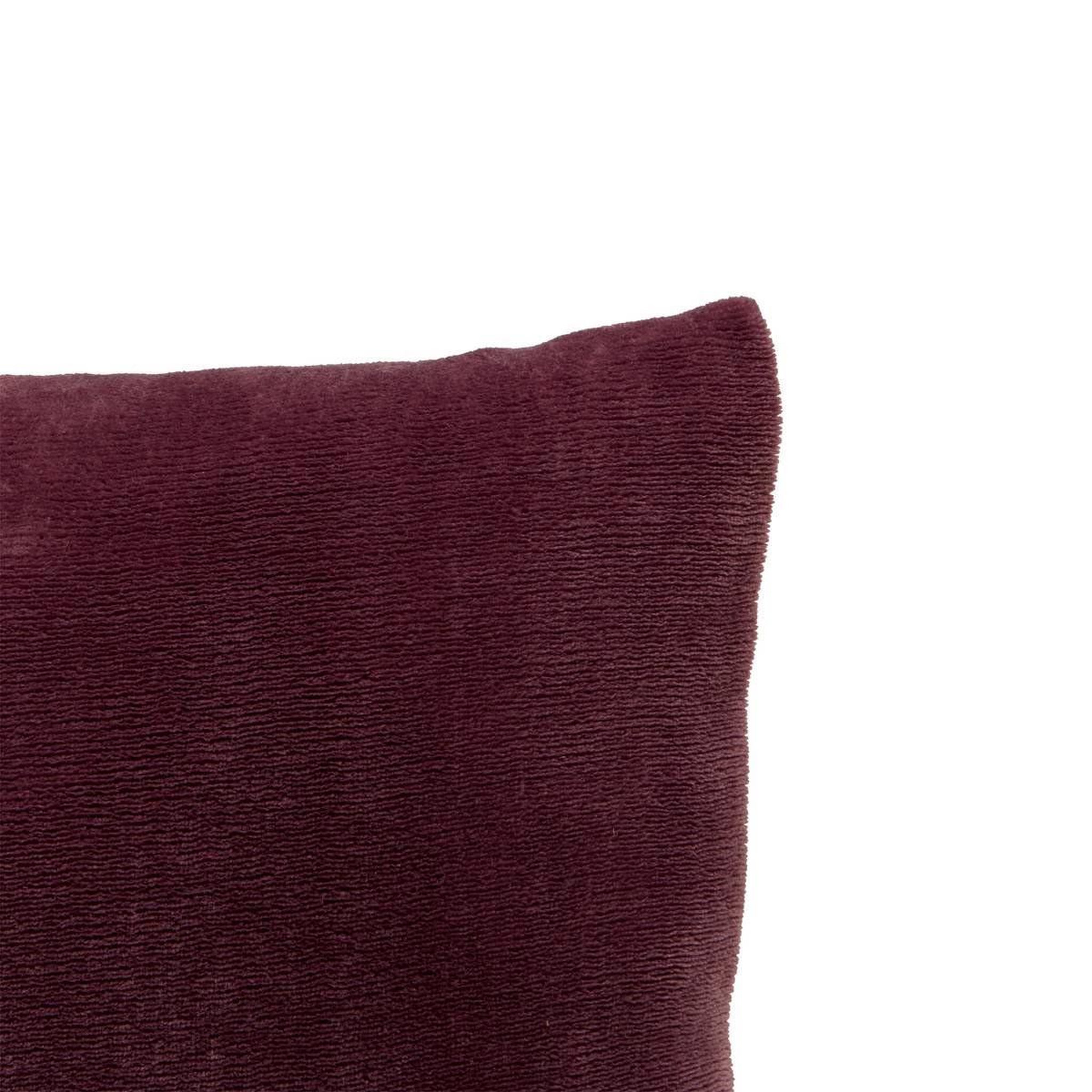 Voir la diapositive 2 : ATMOSPHERA Coussin en flanelle uni  ollis  38x38cm violet