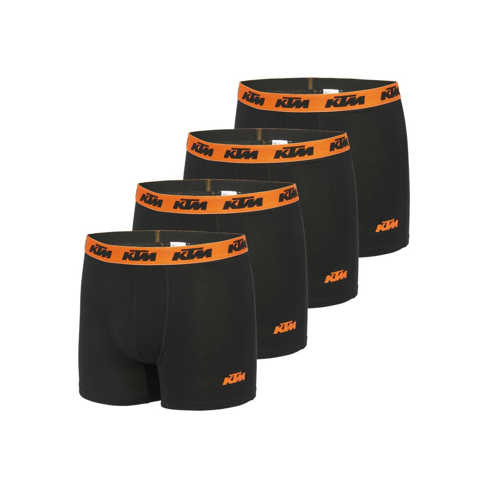 Voir la diapositive 1 : KTM Lot de 4 boxers en coton homme