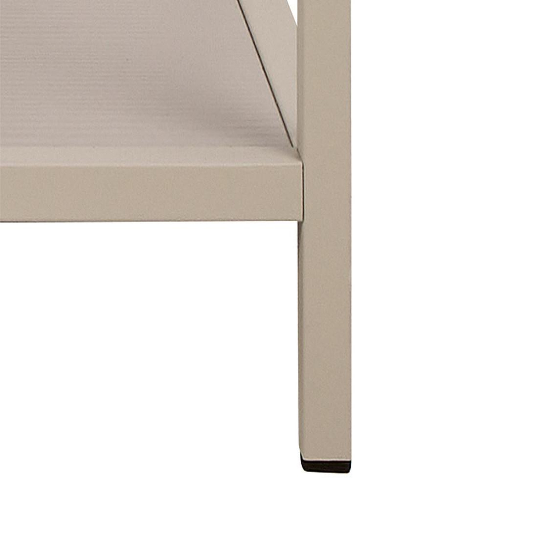 Voir la diapositive 6 : LISA DESIGN Anthea - étagère filaire métal avec plaquage en effet bois blanchi - 114 cm - gris