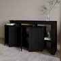 Voir la diapositive 4 : Habitat et Jardin Buffet en bois  Beliz  - 170 x 35 x 80 cm - Bois Noir