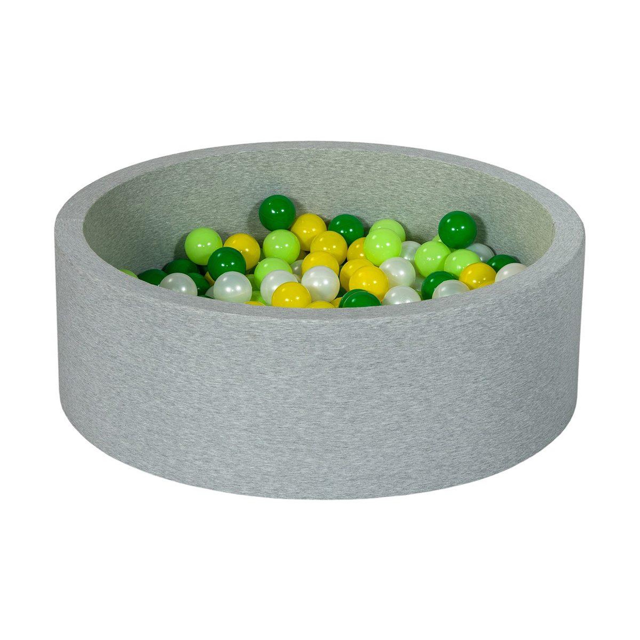 VELINDA Piscine à balles aire de jeu + 200 balles perle, jaune, vert, vert