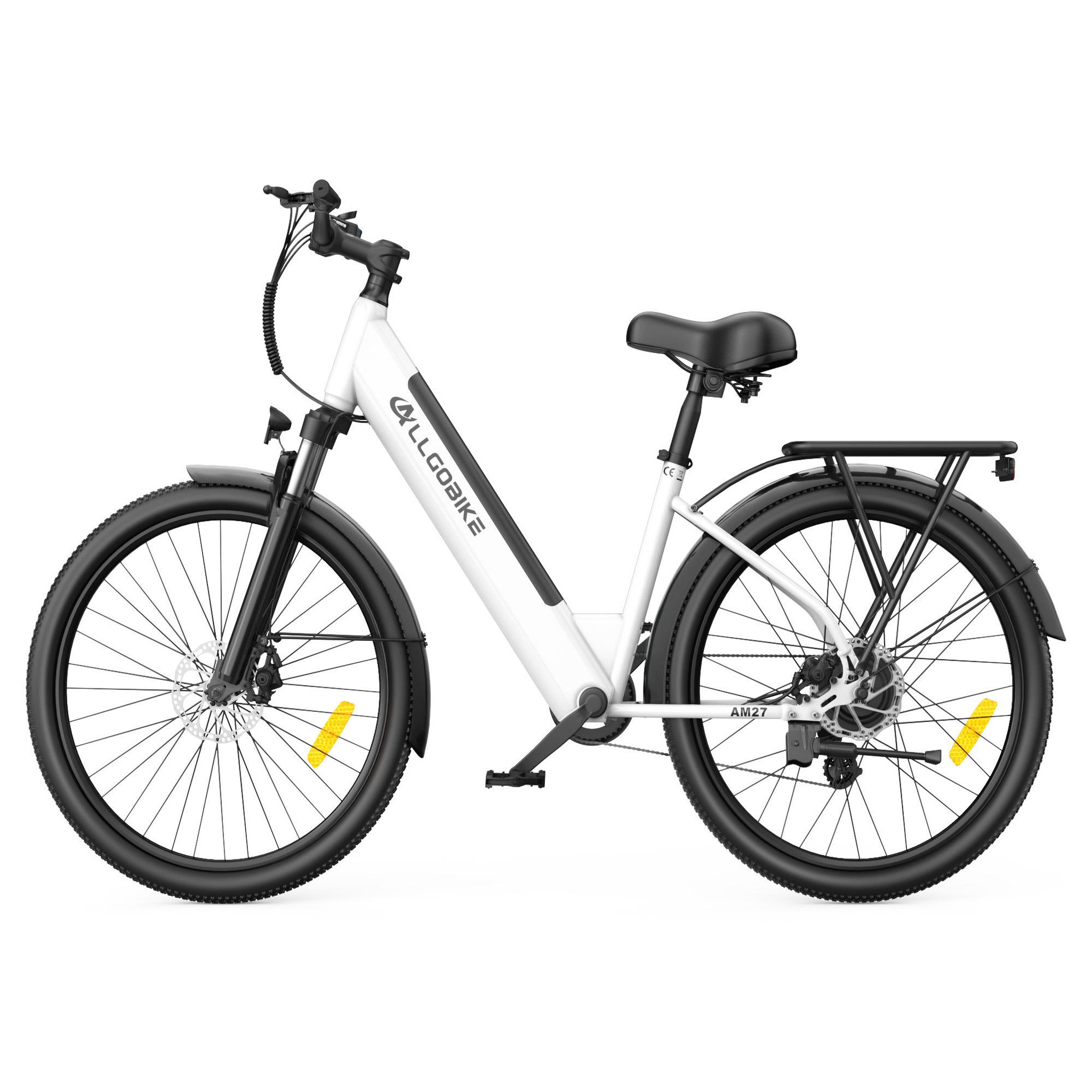 ALLGOBIKE Vélo électrique allgobike am27 27,5 pouces. Coloris disponibles : Vert, Gris