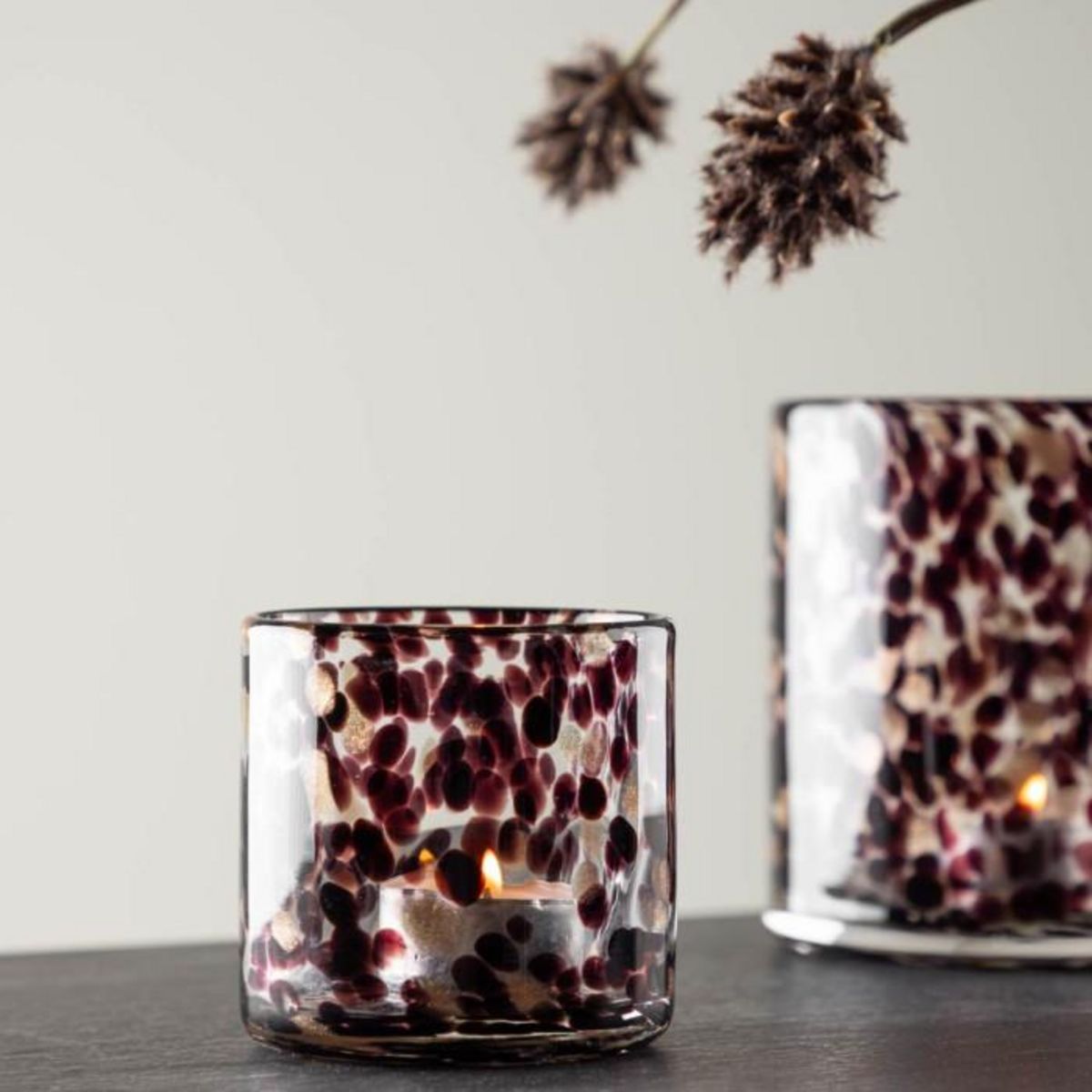 Paris Prix Photophore Déco Moucheté  Gloria  8cm Multicolore