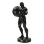 Voir la diapositive 2 : Paris Prix Statuette Homme Athlétique  Atlas  43cm Noir