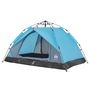 Voir la diapositive 4 : VIDAXL Tente de camping a dome 2 personnes bleu liberation rapide