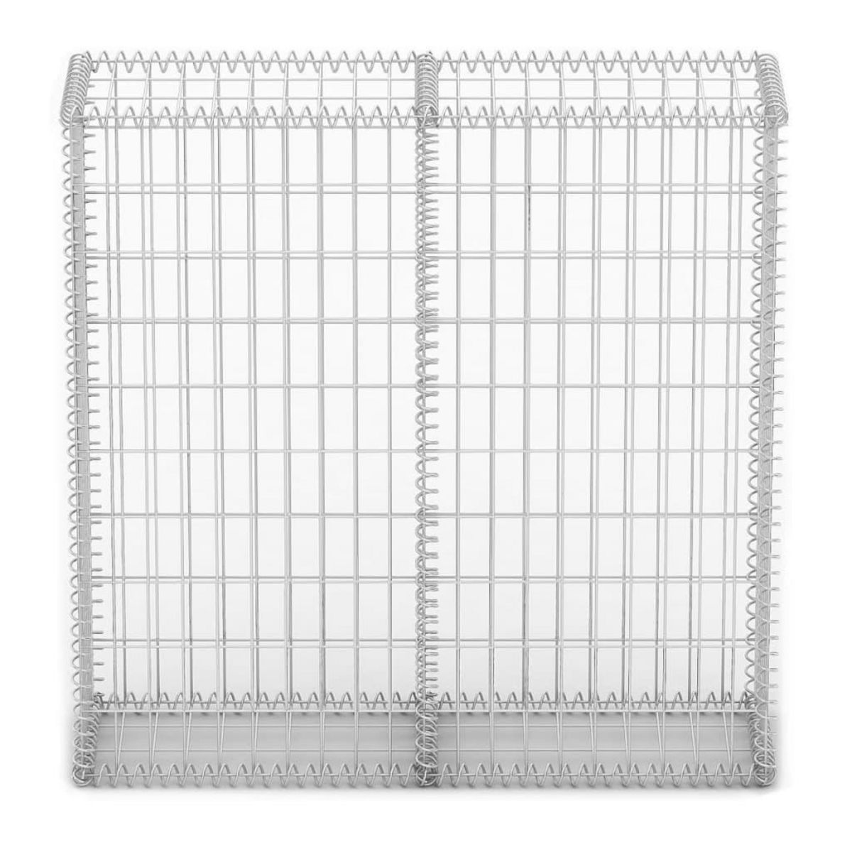VIDAXL Panier de gabion avec couvercle Fil galvanise 100x100x30 cm