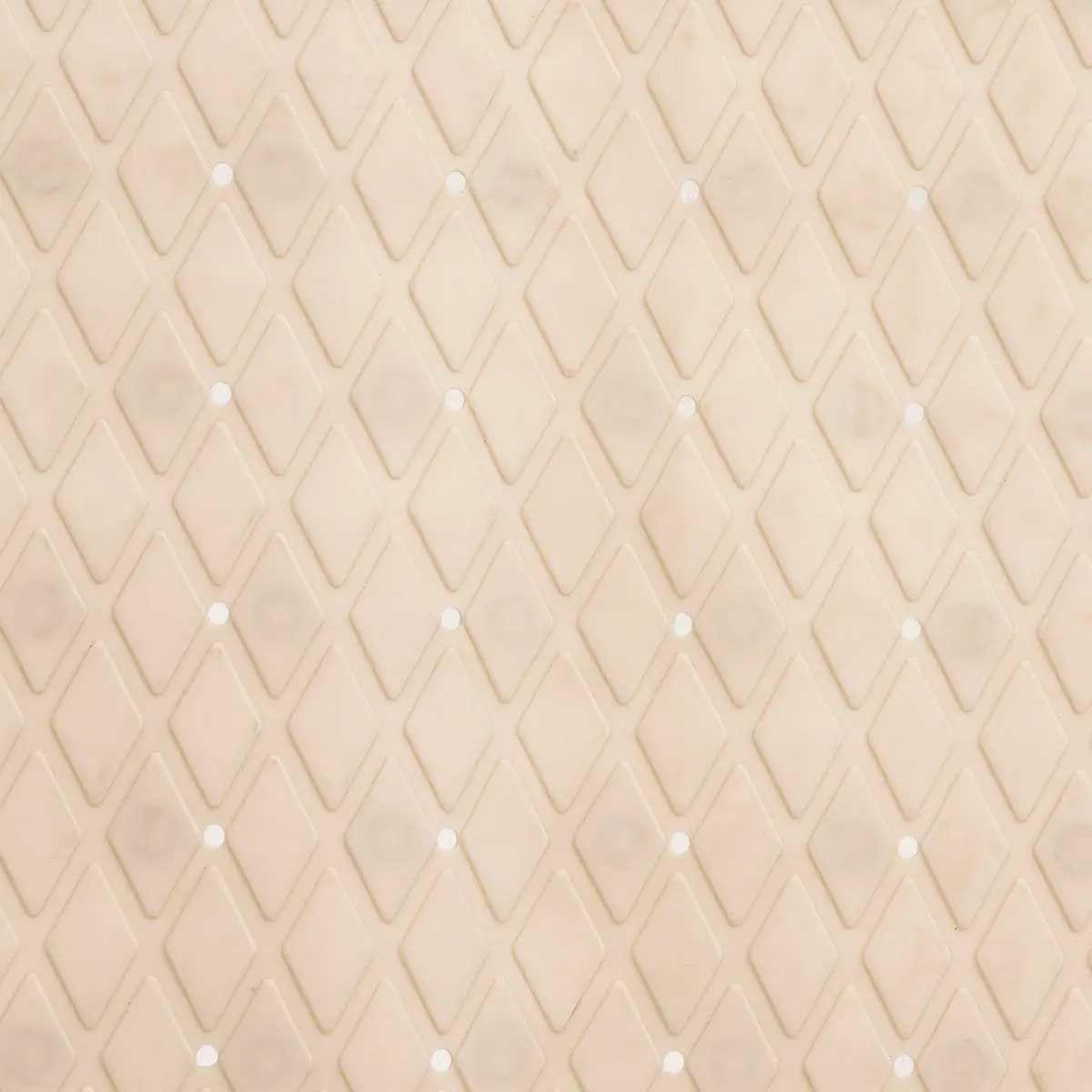 Voir la diapositive 3 : FIVE Fond de Bain PVC  Diamond  35x70cm Beige Lin