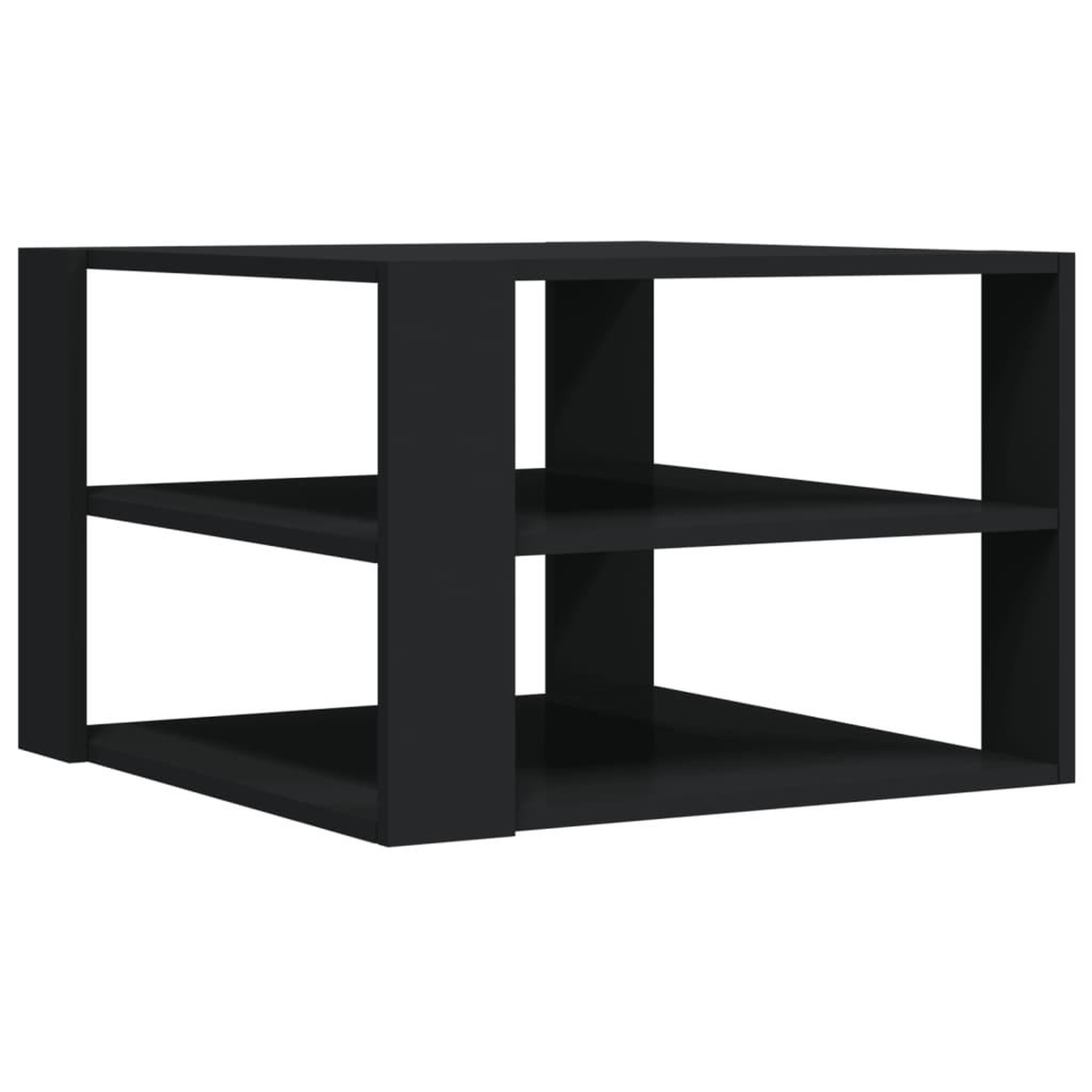 Voir la diapositive 5 : VIDAXL Table basse noir 59,5x59,5x40 cm bois d'ingenierie