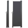 Voir la diapositive 6 : ID MARKET Paravent extérieur rétractable 180 x 500 CM gris anthracite store latéral