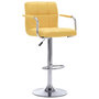 Voir la diapositive 1 : VIDAXL Chaise de bar Jaune Tissu