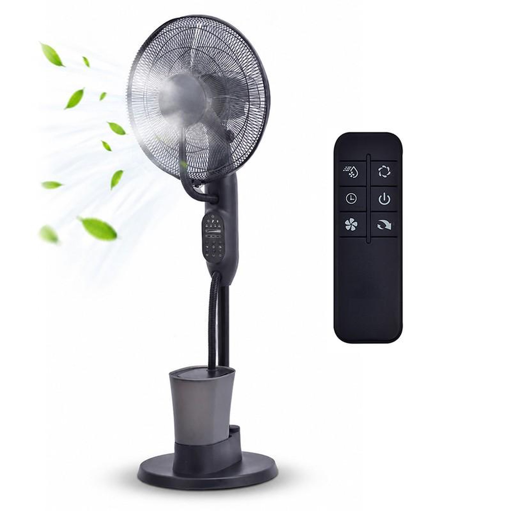 Ventilateur brumisateur sur pied - 40 cm - 75 w