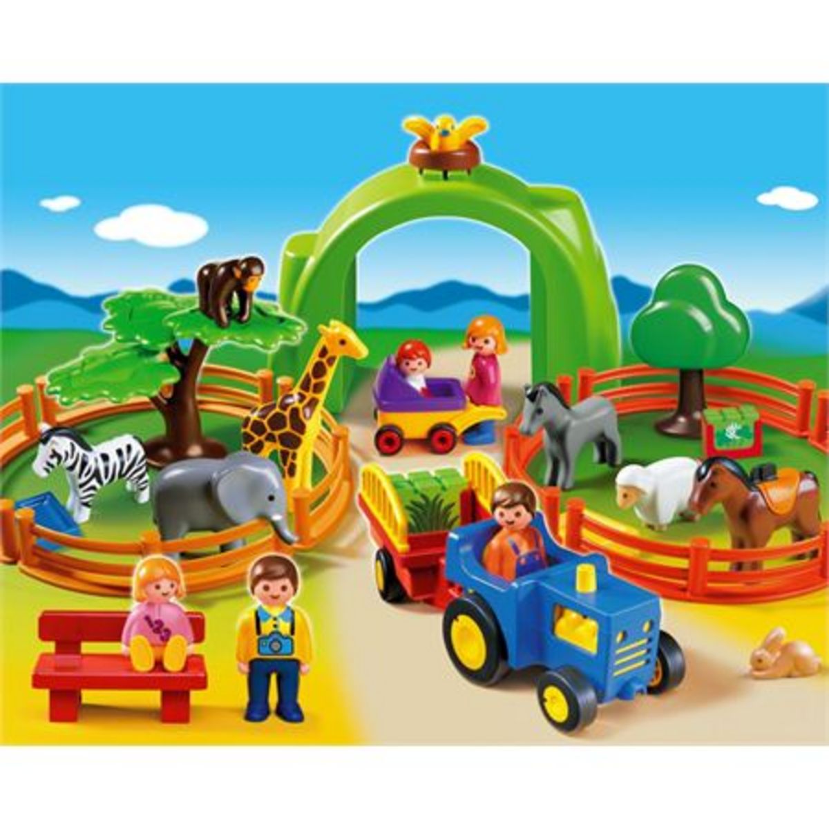 PLAYMOBIL 6754 Coffret Grand Zoo 1 2 3