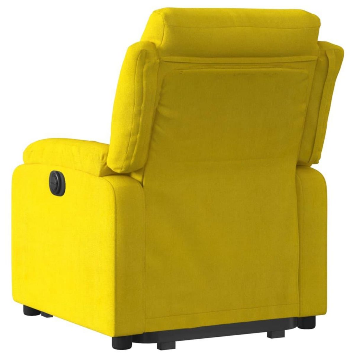 VIDAXL Fauteuil inclinable electrique jaune Velours