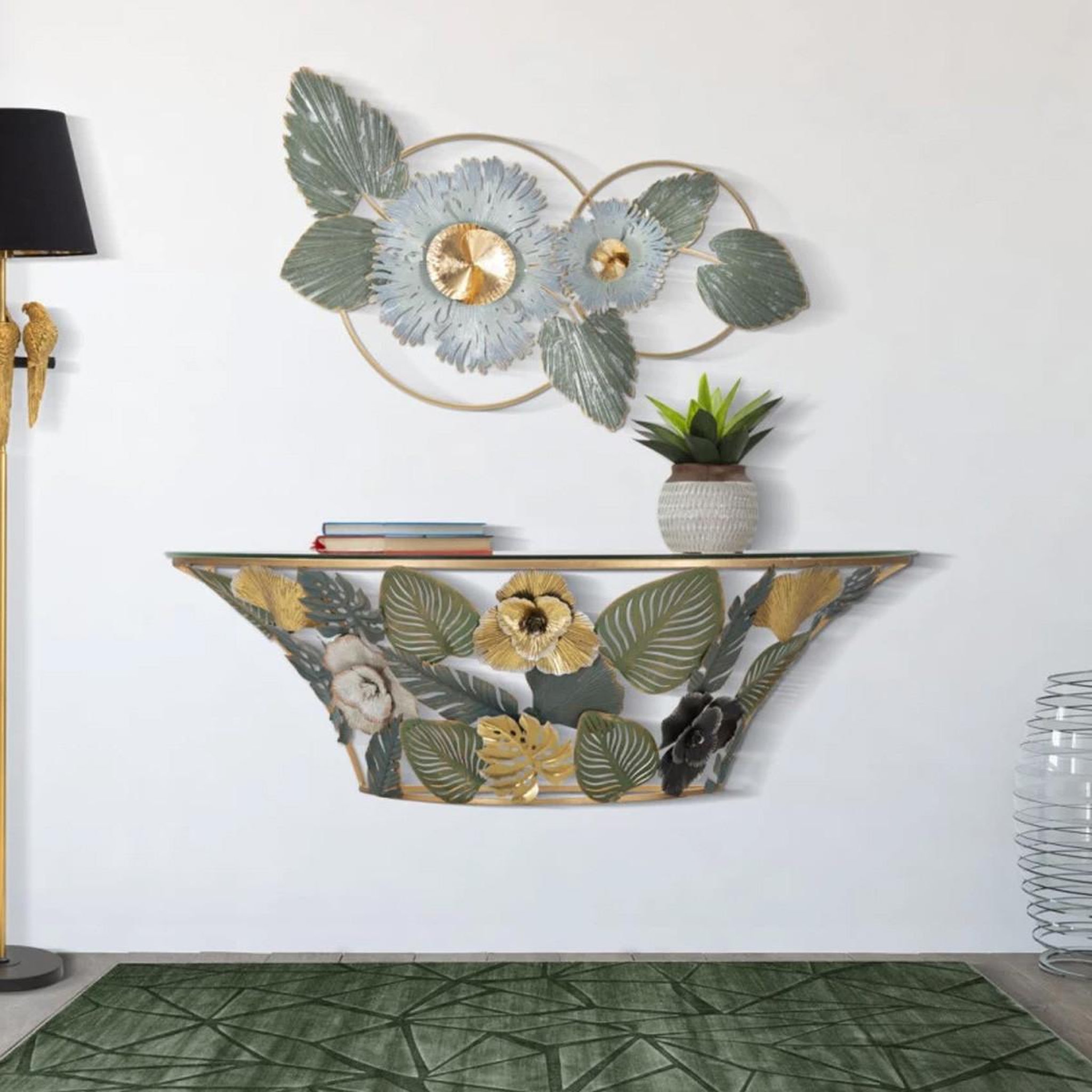 Voir la diapositive 6 : Paris Prix Console murale design  amazon  120cm multicolore