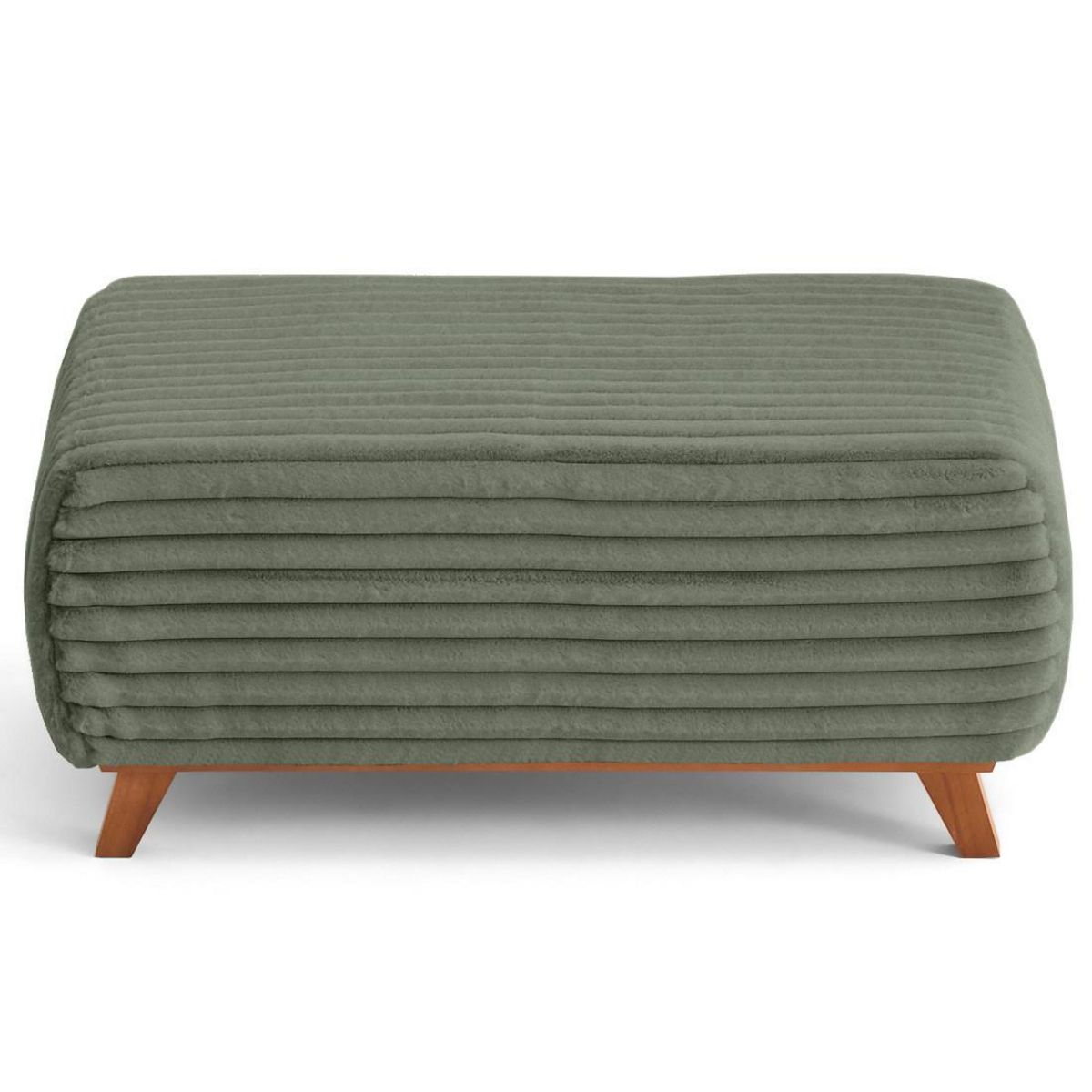 BEST MOBILIER Cristal - bout de lit - en fausse fourrure côtelée