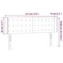 Voir la diapositive 6 : VIDAXL Tete de lit a LED Noir 147x16x78/88 cm Similicuir