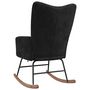 Voir la diapositive 5 : VIDAXL Chaise a bascule Noir Velours