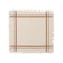 Voir la diapositive 2 : ATMOSPHERA Lot de 2 Serviettes de Table Rayé  Maha  40x40cm Beige
