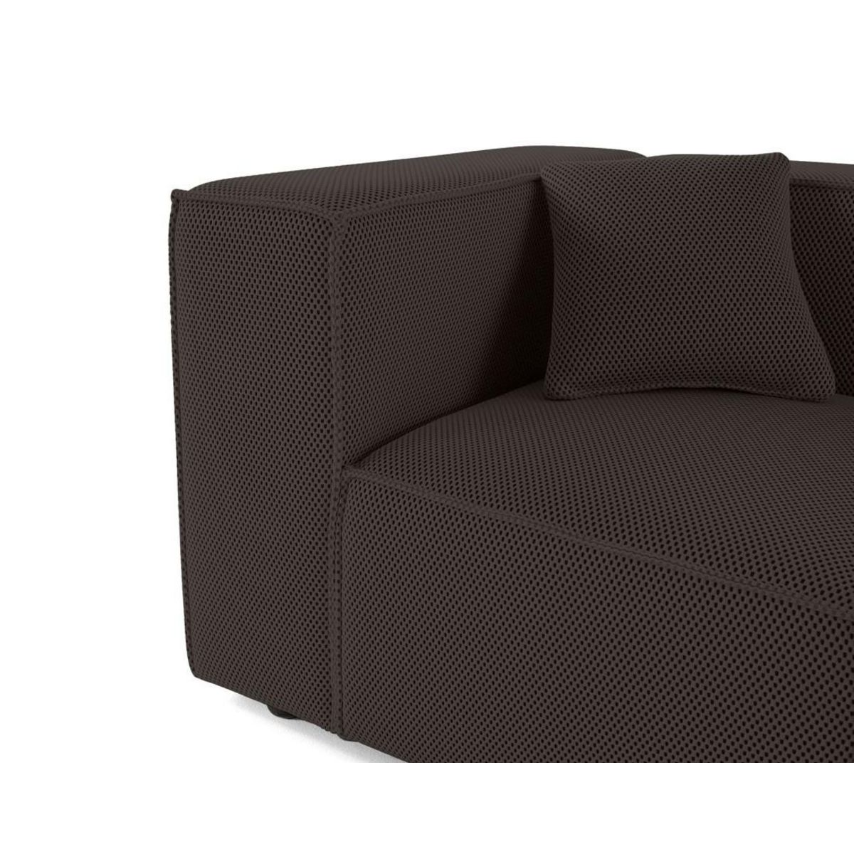 LISA DESIGN Arty - module d'assise gauche - en tissu mailles 3d