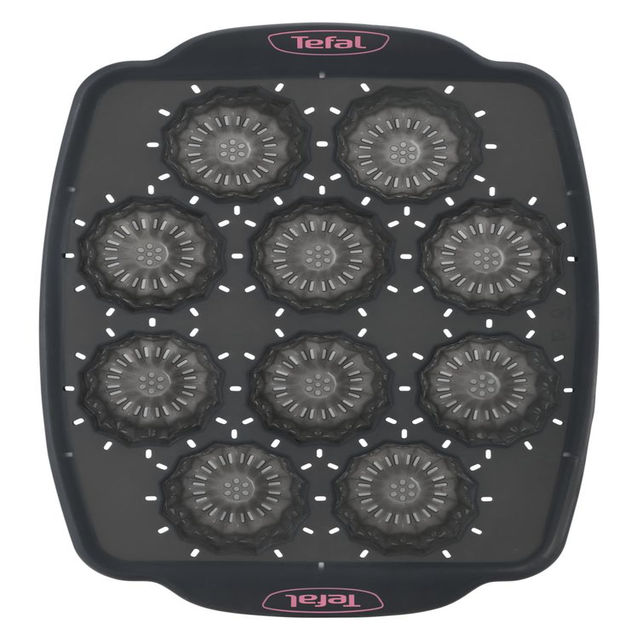 Voir la diapositive 2 : TEFAL Moule 10 cannelés CRISPY BAKE silicone
