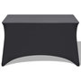 Voir la diapositive 2 : VIDAXL Housses extensibles pour table 2 pieces 243x76x74cm Anthracite