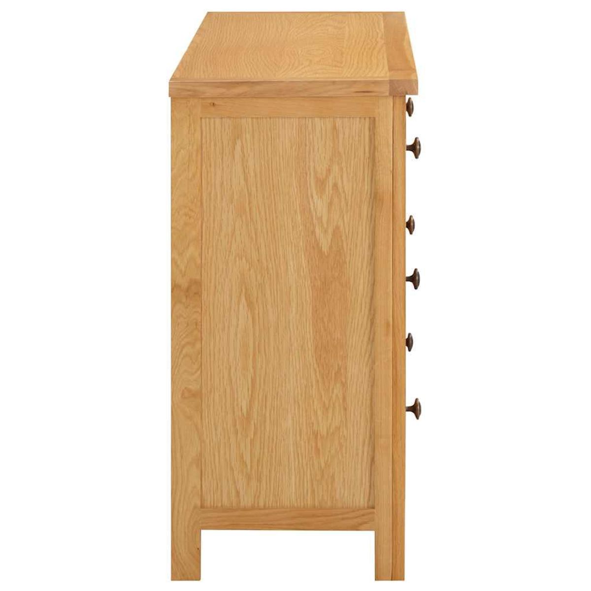 VIDAXL Commode 105x33,5x73 cm Bois de chene massif