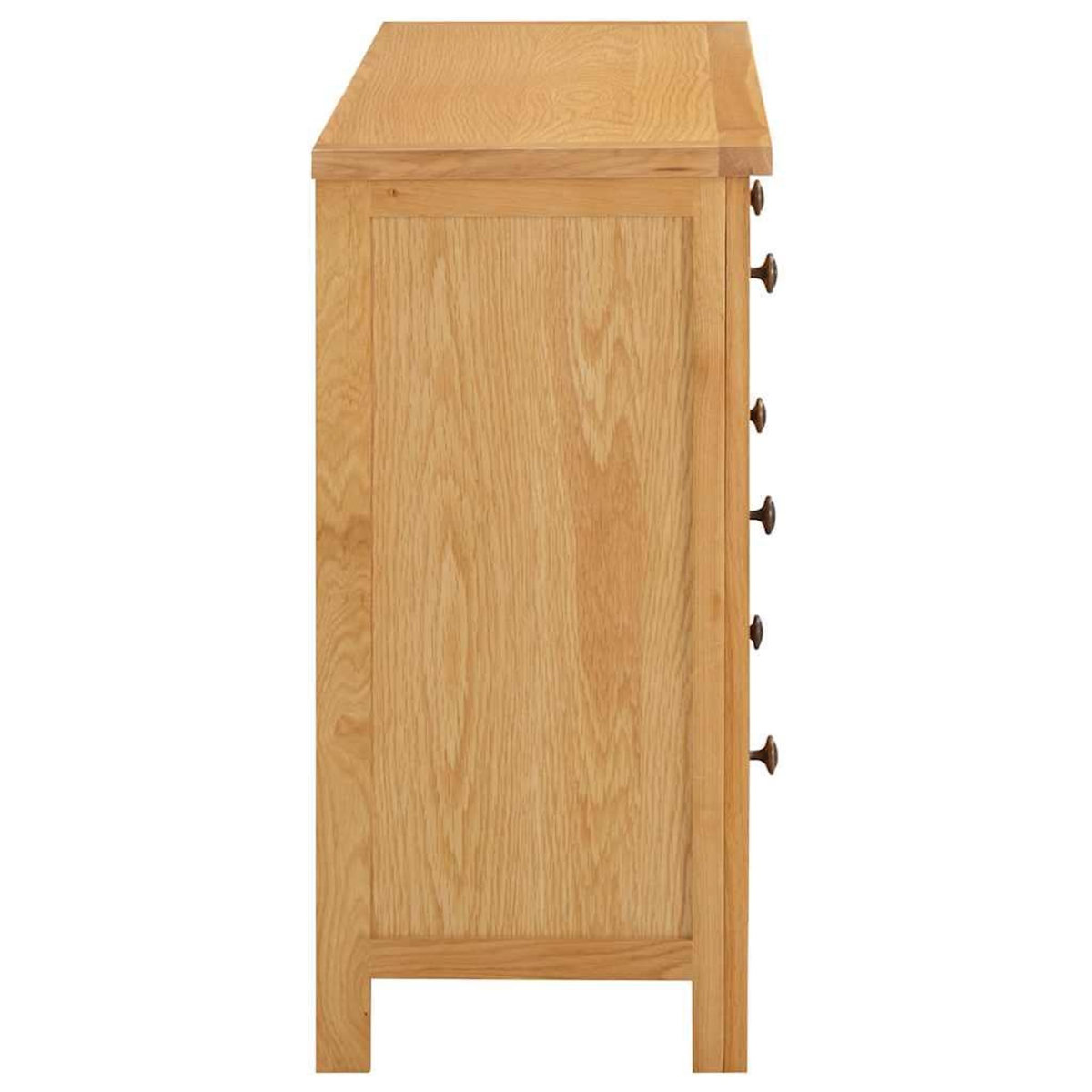 VIDAXL Commode 105x33,5x73 cm Bois de chene massif