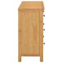 Voir la diapositive 3 : VIDAXL Commode 105x33,5x73 cm Bois de chene massif