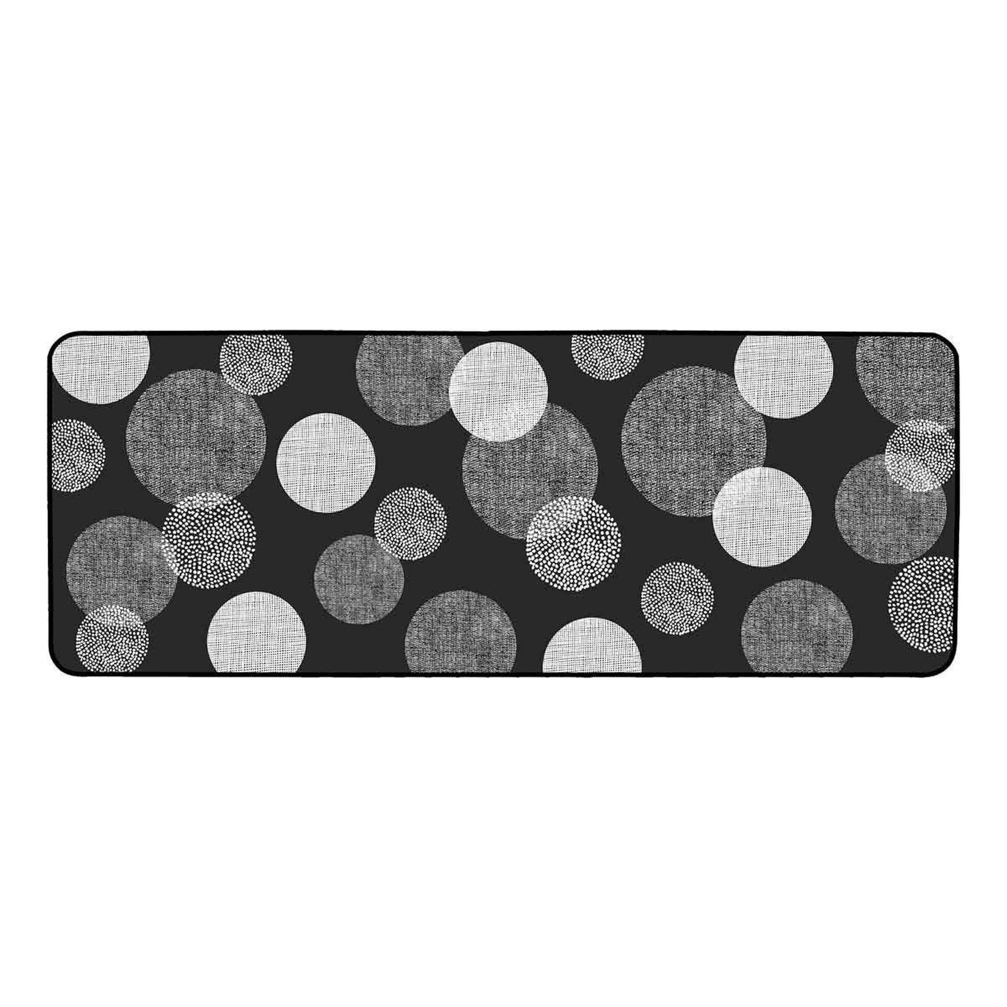 Douceur d'Intérieur Tapis de couloir imprimé  oxana  45x120cm noir
