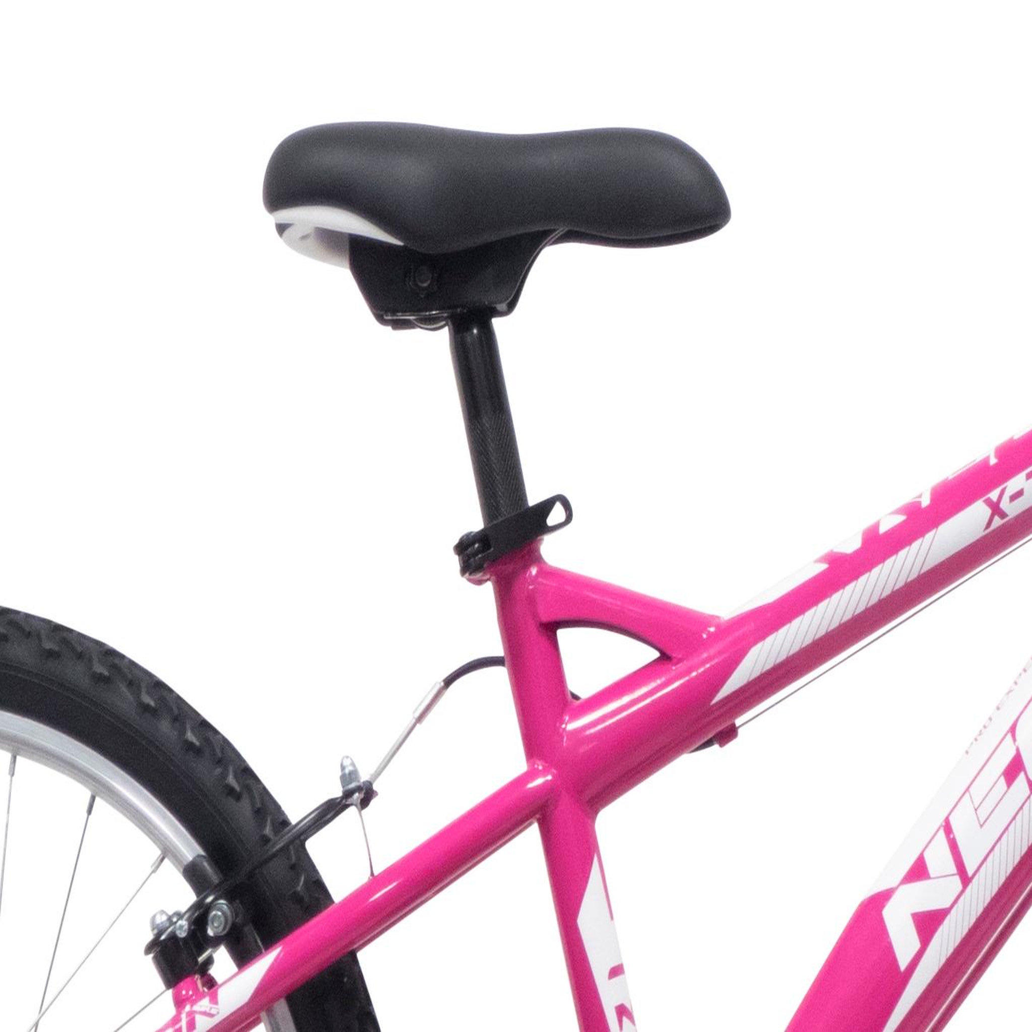 Voir la diapositive 4 : Vélo enfant - VTT 20'' neon rigide - 6 vitesses ty21 - Freins V-Brake - Jantes Alu. - Rose Fushia