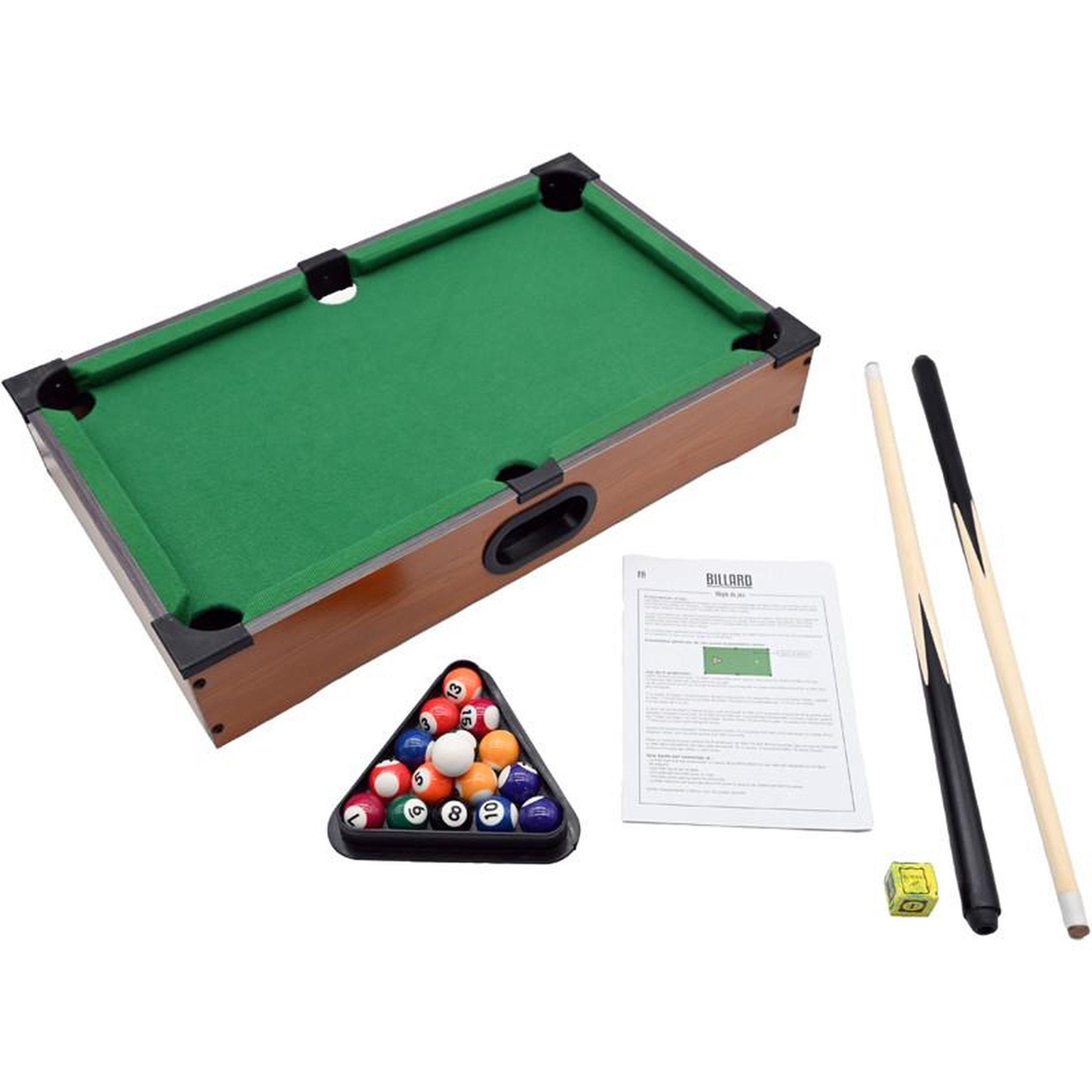 Voir la diapositive 3 : MISTER GADGET Jeu de Table  Billard  51cm Naturel