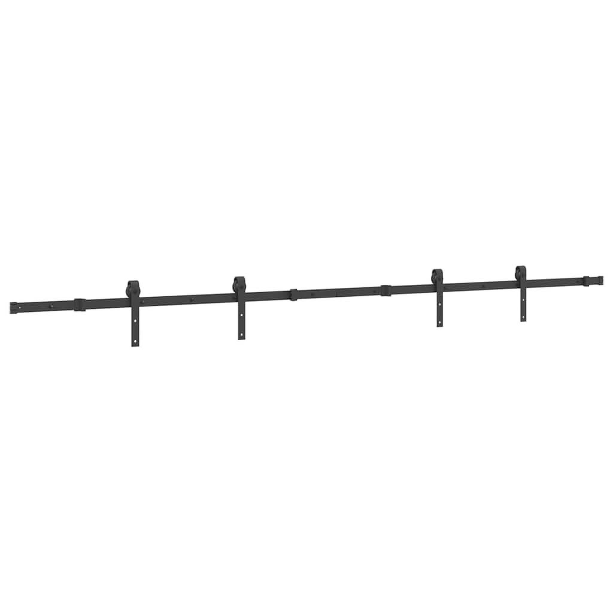 Voir la diapositive 2 : VIDAXL Kit de quincaillerie de porte coulissante 305 cm acier noir