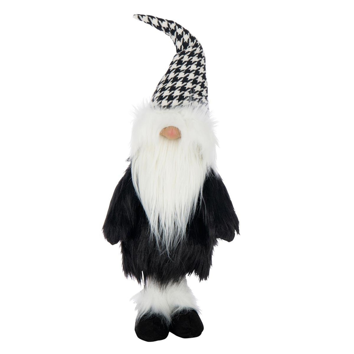 Paris Prix Père-Noël Déco  Pied-de-Poule  70cm Noir & Blanc