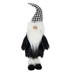 Paris Prix Père-Noël Déco  Pied-de-Poule  70cm Noir & Blanc