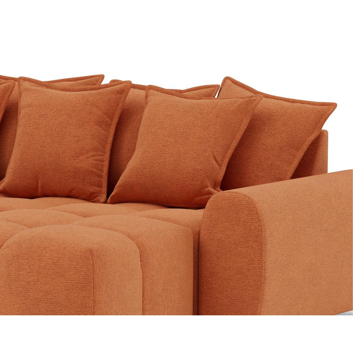 LISA DESIGN Adelaide - canapé d'angle réversible 4 places en tissu texturé