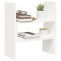 Voir la diapositive 5 : VIDAXL Support pour moniteur Blanc (39 72)x17x43 cm Bois de pin solide