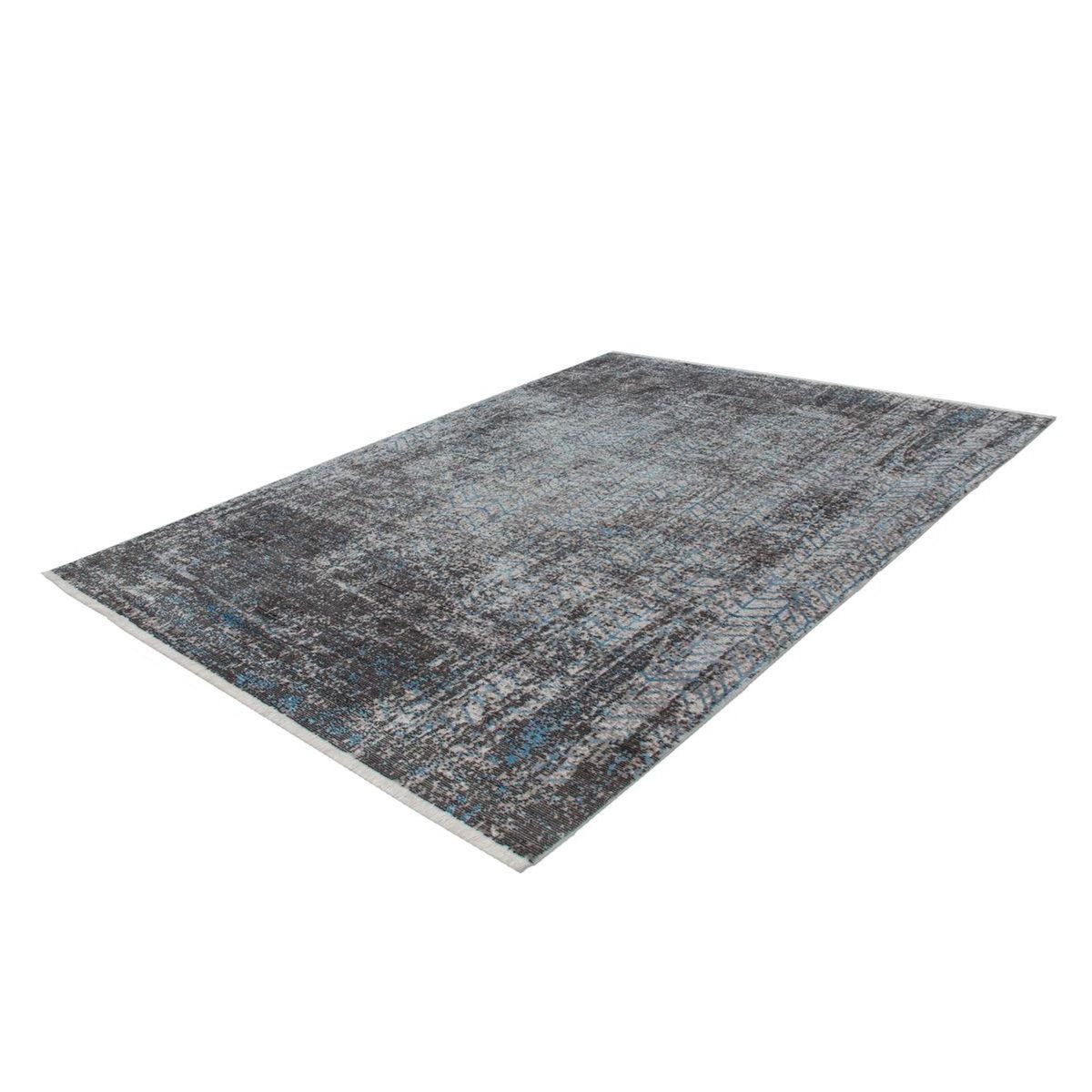 Paris Prix Tapis Imprimé Tissé à la Main  Antigua  Gris & Bleu