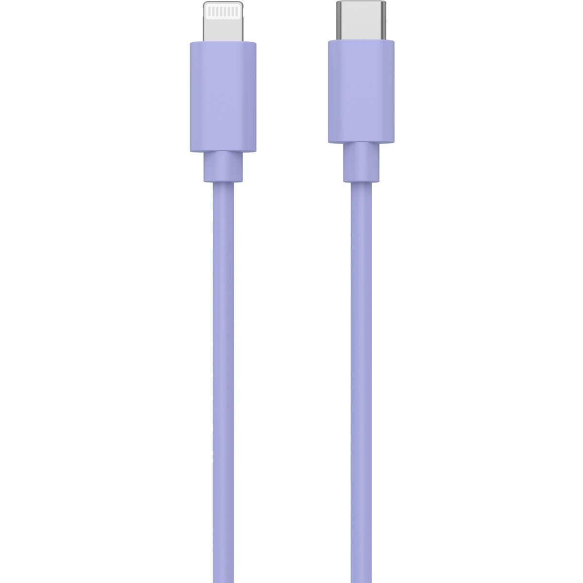 ESSENTIEL B Câble Lightning 1M vers lightning violet