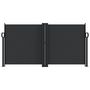 Voir la diapositive 3 : VIDAXL Auvent lateral retractable noir 120x600 cm
