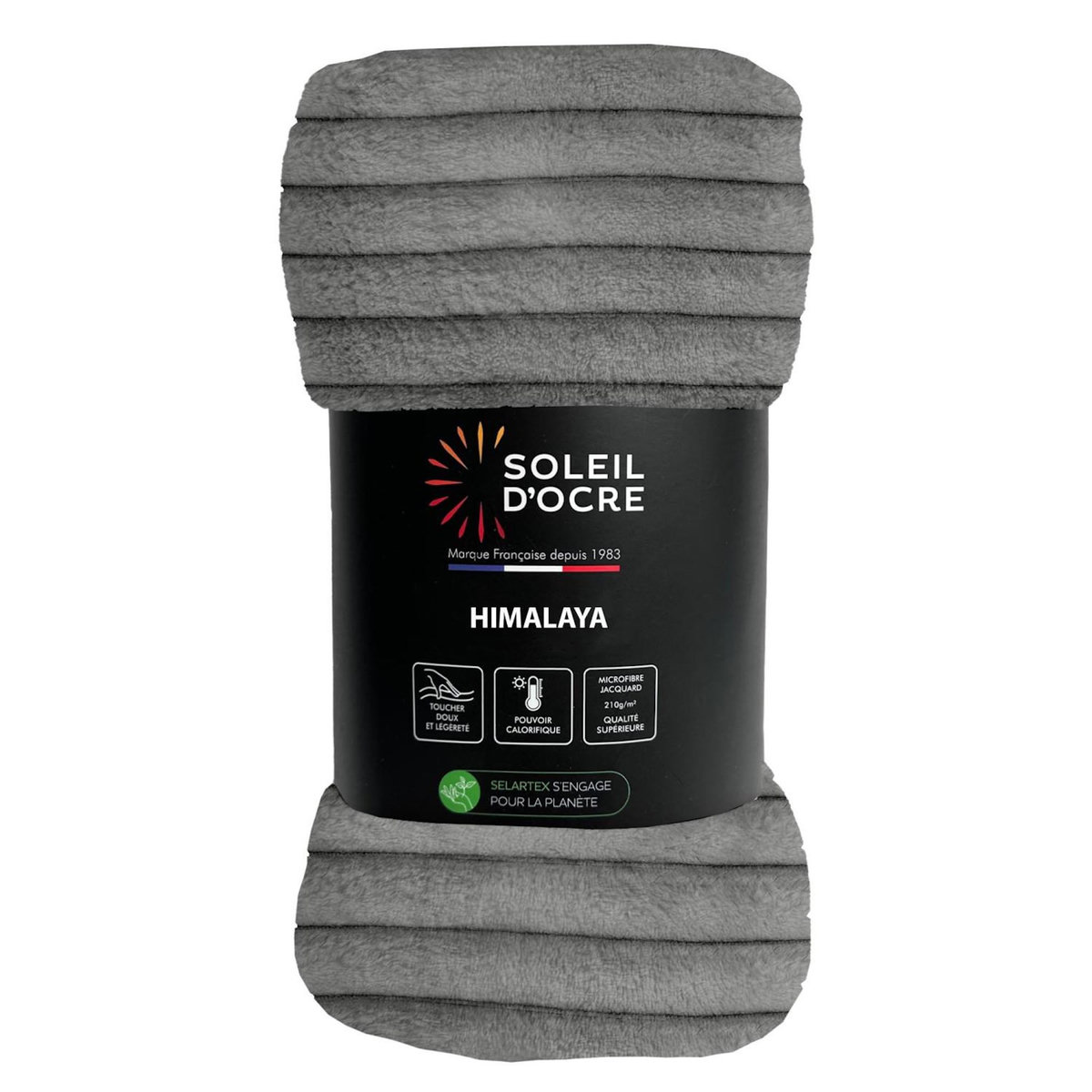 SOLEIL D'OCRE Couvre lit flanelle et velours HIMALAYA, par Soleil d'ocre