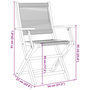 Voir la diapositive 6 : VIDAXL Chaises de jardin pliantes lot de 4 noir bois d'acacia massif