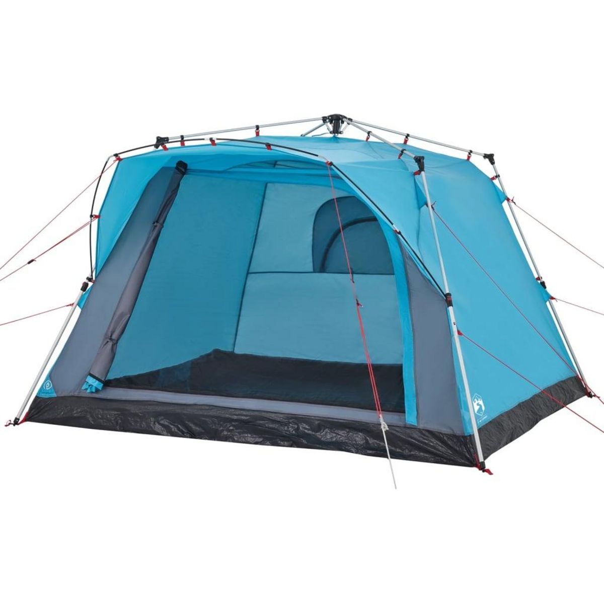 VIDAXL Tente de camping cabine 4 personnes bleu liberation rapide