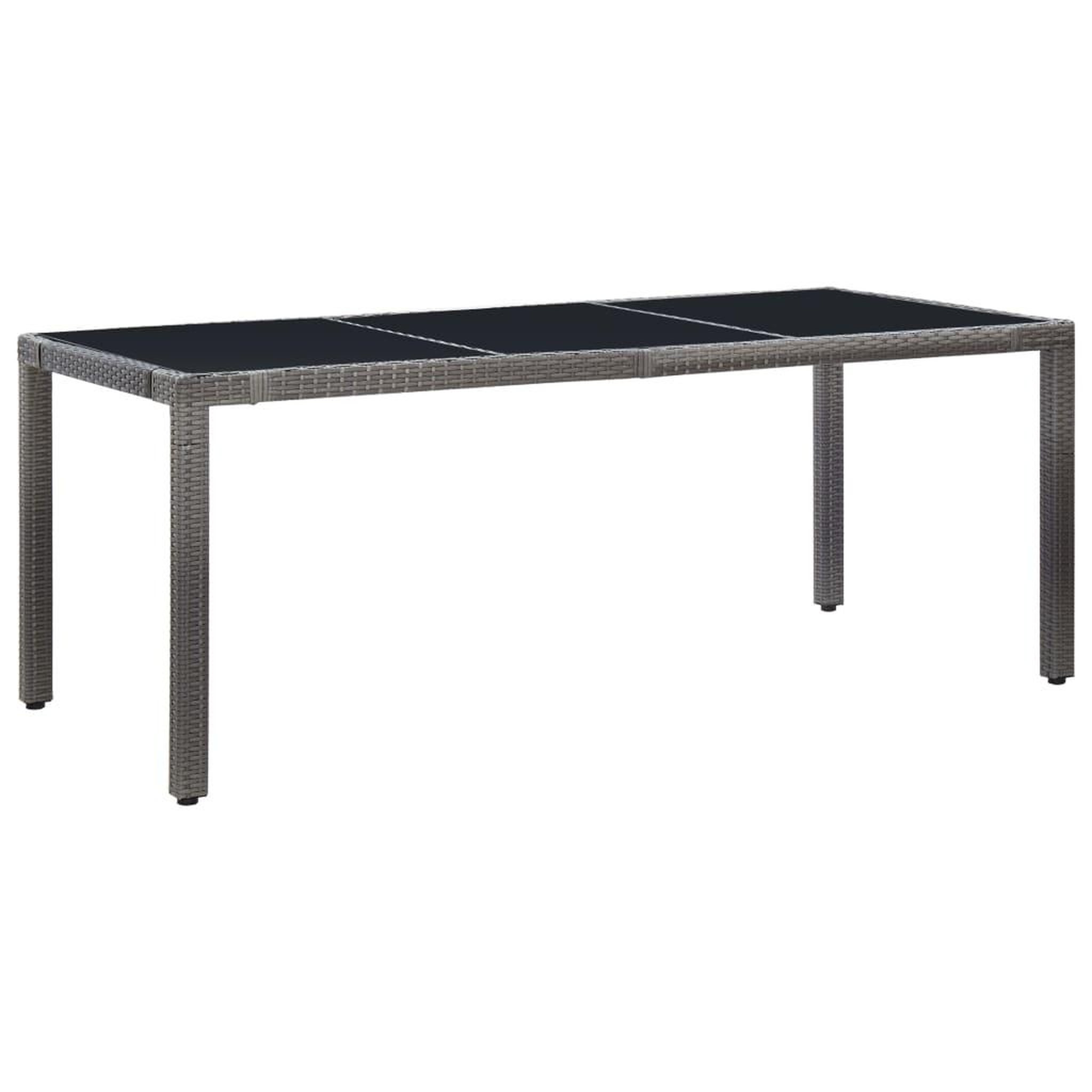 Voir la diapositive 2 : VIDAXL Ensemble a manger d'exterieur 9 pcs Resine tressee Gris
