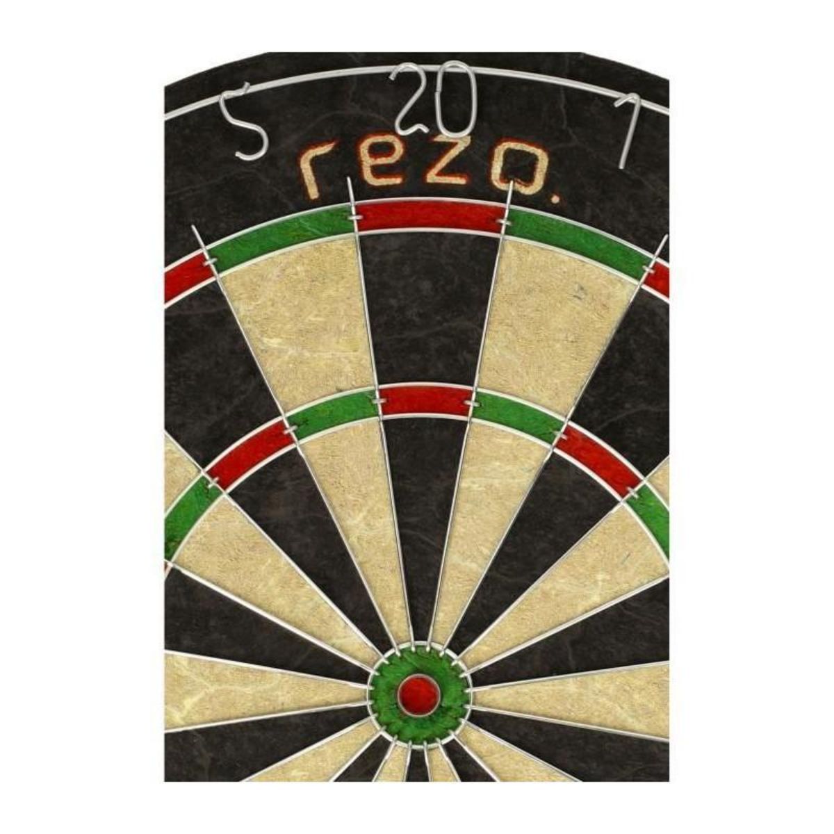 GENERIQUE Jeu de fléchettes - VADER PRO - Set cible et 6 fléchettes inclus - Fibres de sisal - REZO