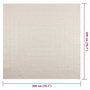 Voir la diapositive 6 : VIDAXL Tapis ZIZUR creme 200x200 cm aspect de jute interieur exterieur