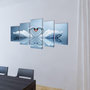 Voir la diapositive 2 : VIDAXL Set de toiles murales imprimees Cygnes 200 x 100 cm