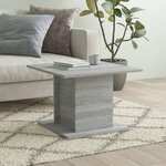 VIDAXL Table basse sonoma gris 55,5x55,5x40 cm bois d'ingenierie